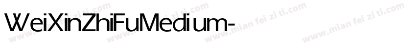 WeiXin ZhiFu Medium字体转换